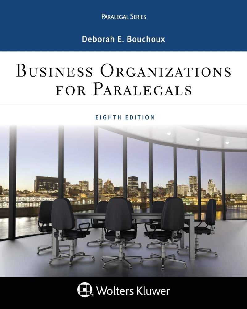 Business Organizations for Paralegal 8th Edition